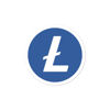 Litecoin (LTC)  bubble-free stickers - logo only - 3in 