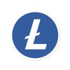 Litecoin (LTC)  bubble-free stickers - logo only - 4in 