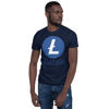Litecoin (LTC) - unisex t-shirt - color design - navy
