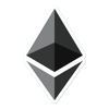 Ethereum (ETH) bubble-free stickers - logo only - 5in